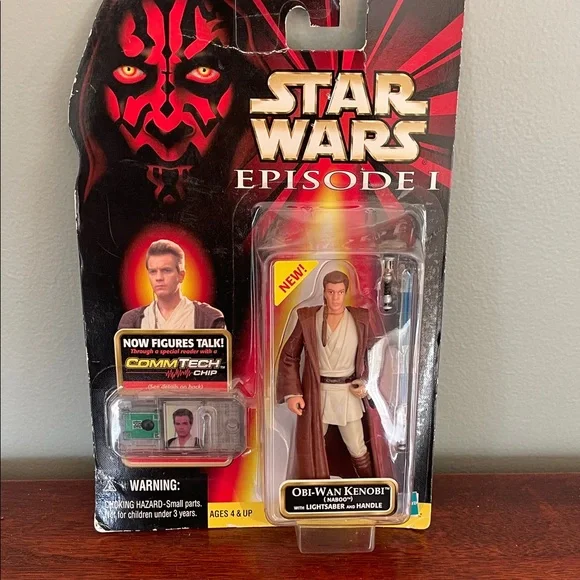 Star Wars Episode I Obi-Wan Kenobi Figure with Lightsaber - Picture 1 of 6